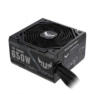 ASUS TUF Gaming 650W Bronze PSU, Power Supply(Axial-tech Fan Design, Dual Ball Fan Bearings, 0dB Technology, 80 Plus Bronze Certification, 80cm 8-pin CPU Connector, 6-Year Warranty)