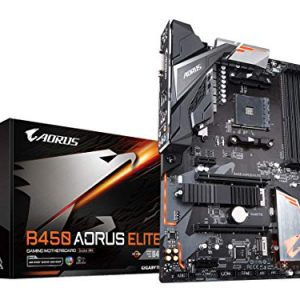 Gigabyte B450 AORUS ELITE (AMD Ryzen AM4/ M.2 Thermal Guard/Hmdi/DVI/USB 3.1/DDR4/ATX/Motherboard)