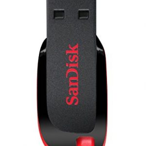 SanDisk Cruzer Blade SDCZ50-128G-I35 USB 2.0 128GB Pen Drive (Red and Black)